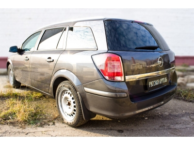 Накладка на задний бампер ABS-пластик Русская артель для Opel Astra H 2006-2012
