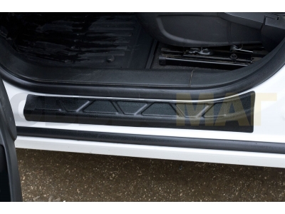 Накладки на пороги передних дверей Русская Артель для Chevrolet Cruze 2009-2015