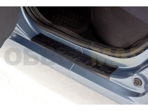 Накладки на пороги задних дверей Русская Артель для Renault Logan № NRL-041122