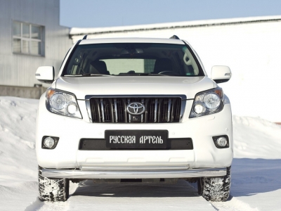 Зимняя заглушка решетки переднего бампера для Toyota Land Cruiser Prado 150 № ZRT-126202