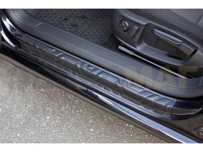 Накладки на пороги передних дверей Русская Артель для Volkswagen Passat B7 2011-2015