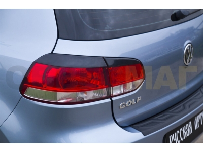 Накладки на задние фонари (реснички) компл.-2 шт. для Volkswagen Golf 6 № REV-100300