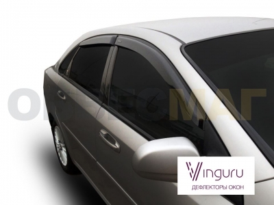 Дефлекторы окон Vinguru 4 штуки на седан для Chevrolet Lacetti № AFV22504