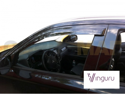 Дефлекторы окон Vinguru 4 штуки для Mitsubishi Outlander 2012-2021