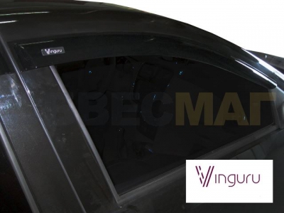 Дефлекторы окон Vinguru 4 штуки на седан для Renault Logan № AFV55414