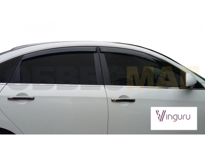 Дефлекторы окон Vinguru 4 штуки на седан для Nissan Almera 2013-2018 AFV55912