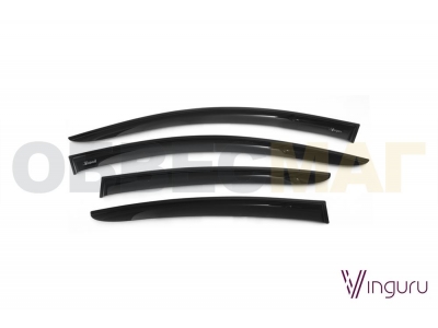 Дефлекторы окон Vinguru 4 штуки на хетчбек для Opel Insignia № AFV57608