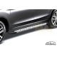 Пороги алюминиевые Arbori Standart Silver серебристые для Mitsubishi Outlander 2015-2021