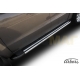 Пороги алюминиевые Arbori Luxe Black черные для Volkswagen Amarok 2010-2021