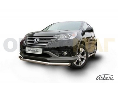 Защита переднего бампера 76 мм Arbori для Honda CR-V 2012-2021