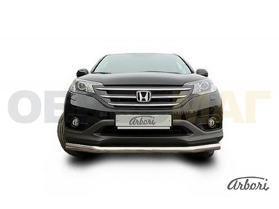 Защита переднего бампера 76 мм Arbori для Honda CR-V 2012-2021