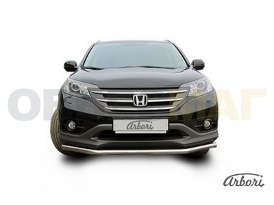 Защита переднего бампера 57 мм Arbori для Honda CR-V 2012-2021