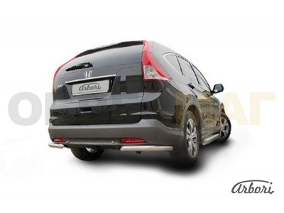 Защита задняя уголки 57 мм Arbori для Honda CR-V 2012-2021