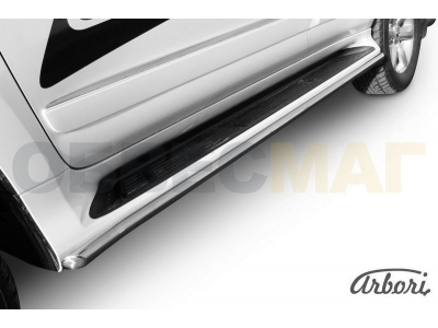 Защита штатных порогов труба 42 мм Arbori для Lexus GX460 2014-2019