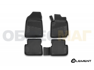 Коврики в салон TOYOTA Fielder (E140), 2006-2012, П.Р. без воздуховода, ун., 4 шт. (полиуретан)