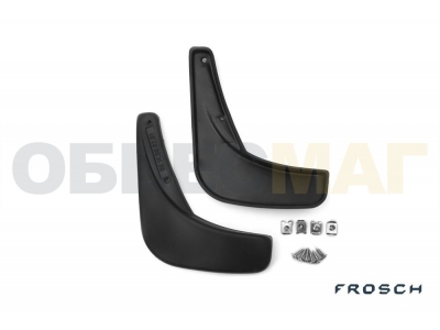 Брызговики задние Frosch Autofamily премиум 2 штуки для Chevrolet Spark № FROSCH.08.14.E11