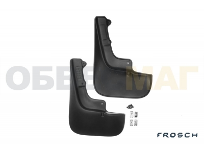 Брызговики передние Frosch Autofamily премиум 2 штуки с установкой с расширителями и подкрылками для Citroen Jumper/Peugeot Boxer № FROSCH.10.20.F18