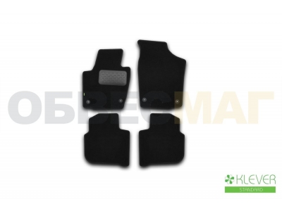 Коврики в салон Klever Standard 4 штуки для седана для Skoda Rapid № KVR02451701210kh