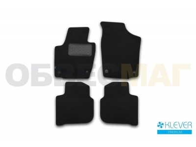 Коврики в салон Klever Premium 4 штуки для седана для Skoda Rapid № KVR03451722110kh