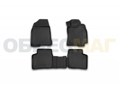 Коврики 3D в салон TOYOTA Prius-20 RH /DAA-NHW20/, 09/2003-05/2009, П.Р., 4 шт. (полиуретан)