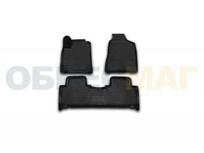 Коврики 3D в салон Element полиуретан 3 штуки для SsangYong Actyon 2013-2021