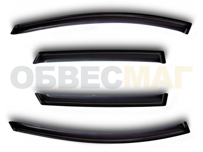 Дефлекторы боковых окон SIM 4 штуки для седана для Chevrolet Aveo 2003-2012