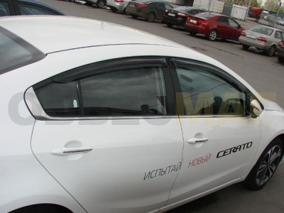 Дефлекторы боковых окон SIM 4 штуки для Kia Cerato 2013-2018