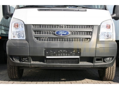 Защита радиатора Arbori черная сота 15 мм для Ford Transit 2006-2014