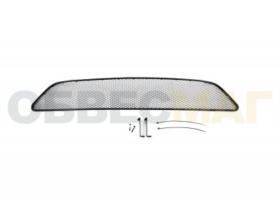 Защита радиатора Arbori черная сота 15 мм для Nissan Tiida 2015-2018