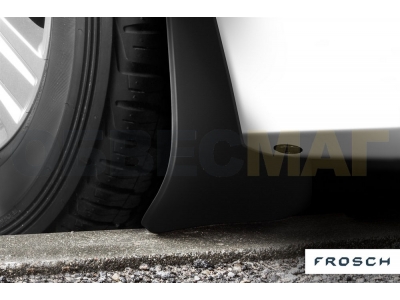 Брызговики передние Autofamily премиум 2 штуки Frosch для Peugeot 301/Citroen C-Elysee 2013-2021