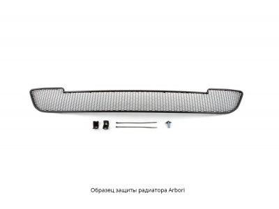 Защита радиатора Arbori черная сота 20 мм для Nissan Tiida 2015-2018
