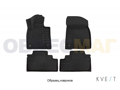 Коврики KVEST 3D в салон полистар, серые 5 шт для Toyota Camry № KVESTTYT00003Kg1