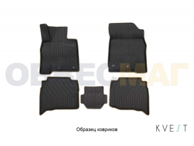 Коврики KVEST 3D в салон полистар, серо-бежевые, 5 шт для Lexus GX460 2014-2019