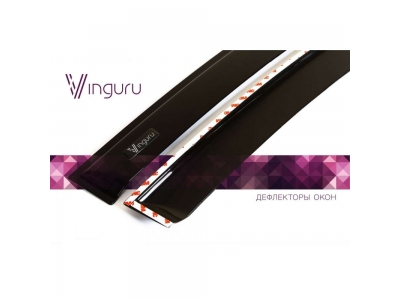 Дефлекторы дверей Vinguru 4 шт для Lada Granta 2011-2021