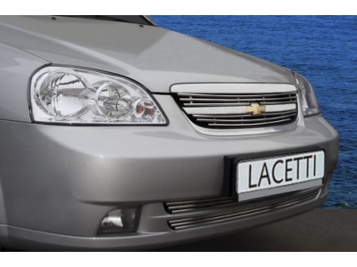 Накладка решётки бампера 2 части для Chevrolet Lacetti № CLAC.96.2985