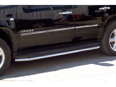 Защита штатных порогов 60 мм Союз96 для Chevrolet Tahoe 2011-2014