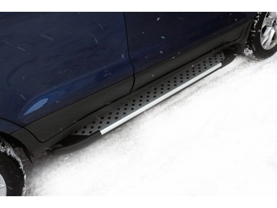 Пороги алюминиевые Союз96 для Ford EcoSport 2014-2021