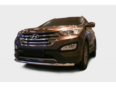 Защита переднего бампера 60 мм Союз96 для Hyundai Santa Fe 2012-2015