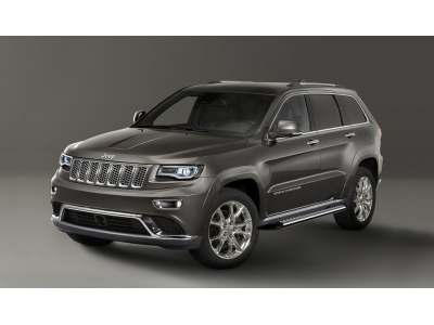 Пороги алюминиевые Союз96 для Jeep Grand Cherokee 2013-2021