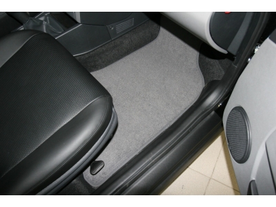 Коврики в салон текстиль 5 штук на купе Autofamily для Lada Priora 2010-2018