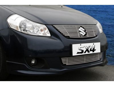 Накладка решётки бампера 10 мм черные заглушки для Suzuki SX4 № SUSX.96.2999