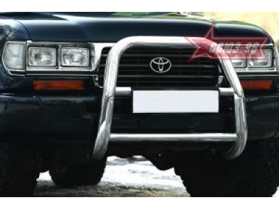 Кенгурятник передний высокий под штатную лебёдку 76 мм Союз96 для Toyota Land Cruiser 80 1989-1998