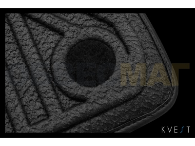 Коврики KVEST 3D в салон полистар, серые 5 шт для Toyota Land Cruiser 200 2015-2021