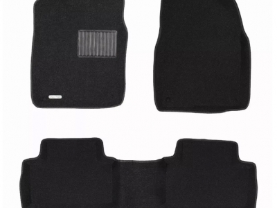Коврики салона текстильные Euromat. черные для Geely SX11 Coolray № EMC3D-001407