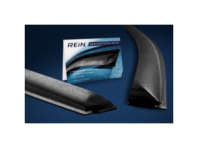 Дефлекторы окон REIN 4 штуки на хетчбек для Kia Rio X-line 2017-2020