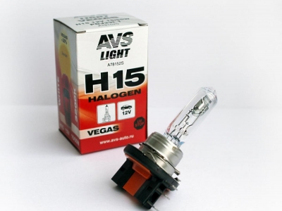 Галогенная лампа AVS Vegas H15.12V.15/55W.1шт.