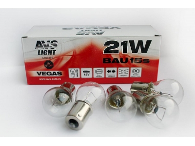 Лампа AVS Vegas 12V. 21W(BAU15S)BOX(10 шт.)