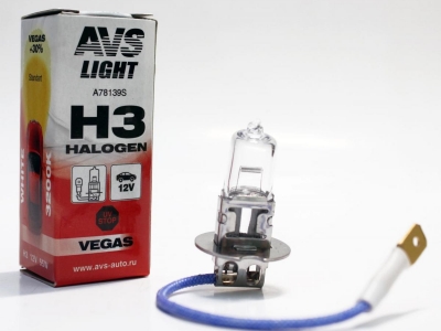 Галогенная лампа AVS Vegas H3.12V.55W.1шт.