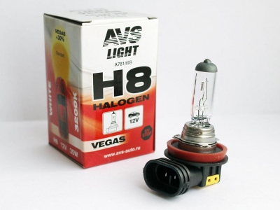 Галогенная лампа AVS Vegas H8,12V.35W.1шт.