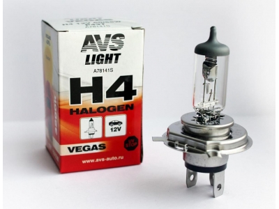 Галогенная лампа AVS Vegas H4.12V.60/55W.1шт. AVS